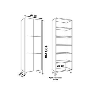 Moderno Armario Multiusos de 6 Puertas para Cocina y Baño, Alacena de Almacenamiento de Hierro y Aluminio, Estantes para Especias, Montado en la Pared - Product Image 4