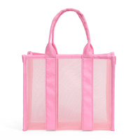 Mode petit sac fourre-tout de plage maille sac cosmétique grande capacité Portable douche Caddy salle de bain organisateur personnalisé