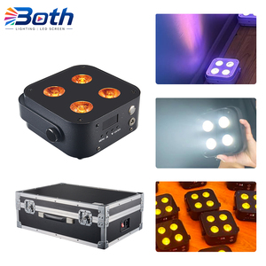 IR4 Compact LED Uplight 4X12W RGBWA UV Battery Powered Wireless DMX Par Light for Wedding DJ Party - Product Image 1