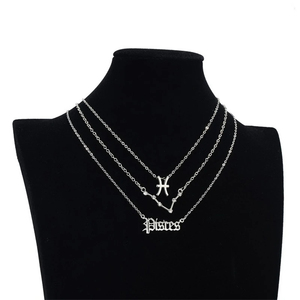 Lot de 3 colliers signes du zodiaque pour femme, pendentif 12 constellations, chaîne ras-du-cou, bijoux d'anniversaire avec carte en carton - Product Image 5