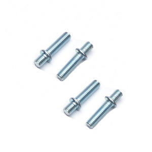 Wit Zink Dubbele Kop Schroeven Met Tussenliggende Tanden, Tussenschroeven, Staartgat Met Zeskantsteunschroeven - Product Image 4