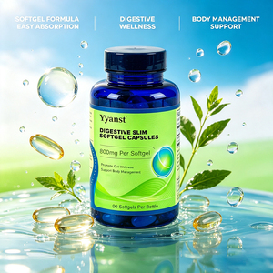 Cápsulas de Gel Suave para el Cuidado Digestivo 800mg 90 Unidades Suplemento Dietético Promueve el Bienestar Intestinal Sin Gluten Bajo en Azúcar Vegano Apoyo para el Cuerpo - Product Image 3