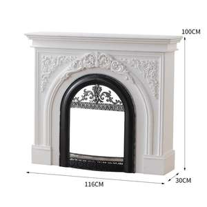 Bağlantısız <span class=keywords><strong>Vintage</strong></span> şömine Surround <span class=keywords><strong>Birdcage</strong></span> şekilli çekirdek el sanatları Mantel raf dolapları mobilya yakacak odun raf - Product Image 2