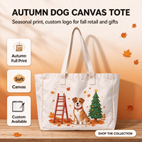 Sac fourre-tout en toile de coton réutilisable et écologique avec poignées renforcées, taille extra large pour un usage quotidien