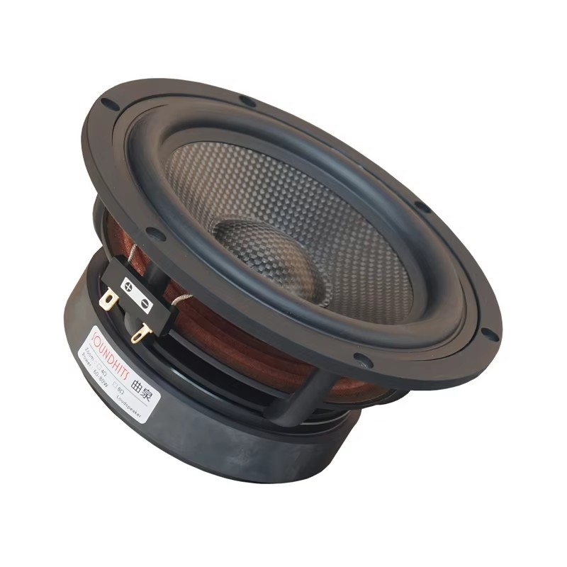 ウーファーユニット/ウーファー/ラウンドスピーカー スピーカーユニット 1個 6.5インチ 60W ウーファー 4オーム 8オーム
