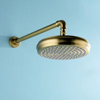 Salle de bain de luxe en laiton antique téléphone ensemble de douche deux fonctions dissimulé carré salle de bain motif de pulvérisation de pluie noyau de Valve en céramique