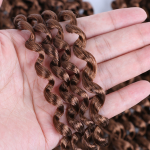 <span class=keywords><strong>Extensiones</strong></span> de Cabello Passion Twist Negras de 18 Pulgadas para Mujer, <span class=keywords><strong>Trenzas</strong></span> de Ganchillo Cortas <span class=keywords><strong>con</strong></span> Ondas Bohemias, Únicas y Elegantes - Product Image 3
