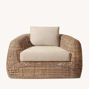 Ensemble de canapés de jardin de luxe en métal durable avec cordage pour terrasse, salle à manger, bord de piscine, hôtels, restaurants, plages - Product Image 3