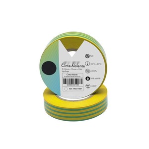 Cinta aislante de PVC flexible y duradera de 19 mm x 10 m, ideal para electricistas, protección y aislamiento eléctrico. - Product Image 1