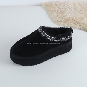 Vente directe de <span class=keywords><strong>pantoufles</strong></span> pour femmes de haute qualité, style Uggs, doublure en <span class=keywords><strong>peau</strong></span> de <span class=keywords><strong>mouton</strong></span> douce, pour la chambre, semelles en caoutchouc EVA - Product Image 5