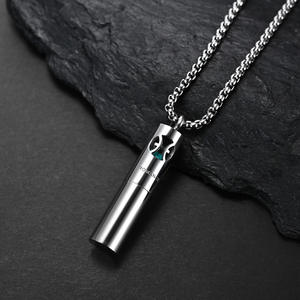 Cold neutral wind Zodiac perfume essential <strong>oil</strong> aromatherapy bottle stainless steel pendant fashionable men and women necklace we - Product Image 1