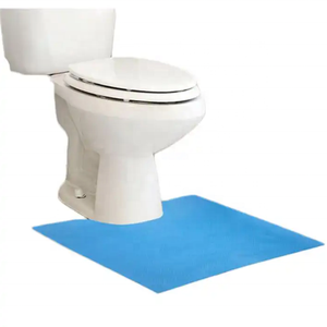 Alfombrillas de contorno de urinario para inodoro para hombre, alfombrillas de urinario súper absorbentes azules desechables para baño, alfombrillas antideslizantes para urinario - Product Image 1
