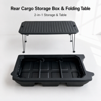 Boîte de rangement pour véhicule tout-terrain MKD Offroad Suzuki Jimny JC74 5 portes avec table arrière pliable