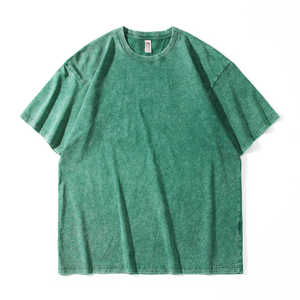 Camiseta de Hombre de Alta Calidad, Oversize, 100% Algodón Tejido, Estilo Urbano, Impresión DTG, Lavado Ácido, Anti-Pilling, Cuello Redondo - Product Image 2