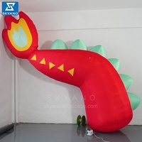 Décoration de dragon gonflable personnalisée avec queue de dragon mascotte publicitaire gonflable personnalisée