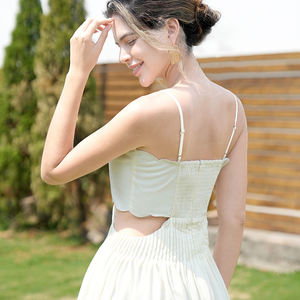 2025 mode luxe moulante tenue décontractée femmes dames Vestidos Elegantes vêtements printemps Vintage robe creux crochet fleur - Product Image 4