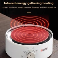 Kompor listrik Mini multifungsi, kompor pemanas Mini untuk Pot Moka & ketel teh ramah lingkungan, kompor teh rumah tangga