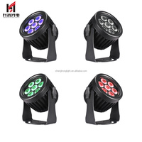 Projecteur LED Slim 7X15W RGBW UV IP65 Étanche Plat 4 en 1 DMX512 Corps en Aluminium Laveurs Muraux Extérieurs Rgbwa