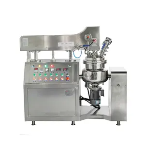 ZONELINK Máquina mezcladora emulsionante al vacío de elevación hidráulica Crema cosmética Loción Mezclador Ungüento Máquina emulsionante homogénea