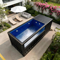 Piscine hors sol en fibre de verre professionnelle de haute qualité pour grand bâtiment piscine familiale de 15 pieds 40 pieds 20 pieds pour adultes