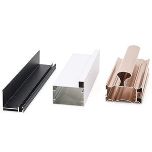 Profilés en alliage d'aluminium SUNTECH série 6000 pour fenêtres et portes coulissantes de style Ealex <span class=keywords><strong>Ted</strong></span>, couleur argent, marché éthiopien - Product Image 1