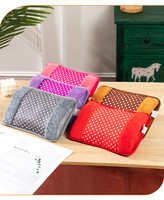 Wiederaufladbarer Elektrischer Handwärmer mit Plüsch-Handtaschen, Gepunktete Winter-Wärme-Tasche, Geschenk für Frauen