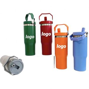 Mug à sublimation personnalisé de 30 oz avec poignée et paille pour la maison, le bureau et les promotions - Product Image 1