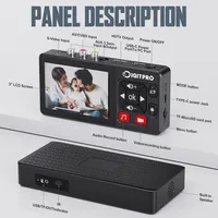 VHS-zu-Digital-Konverter 2.0, VCR-Videorekorder, Analog-Video-zu-MP4-Konverter mit Fernbedienung