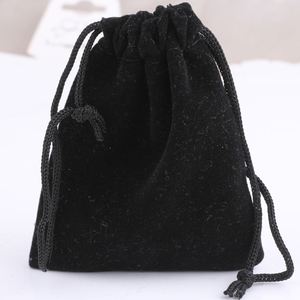 ถุงผ้าฝ้ายสีดำสำหรับบรรจุเครื่องประดับ - Product Image 5