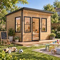 Cabane de jeu pour enfants dans le jardin, espace d'activités lumineux avec intérieur sécurisé, aménagement flexible et installation facile