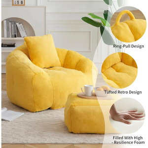 Asiento Otomano Tapizado en Terciopelo, Envasado al Vacío, para Apartamento o Villa, Diseño que Ahorra Espacio, MOQ 1 Pieza, Compra en Línea Sudáfrica - Product Image 4