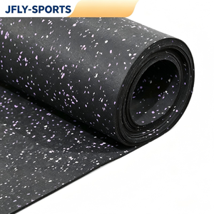 Waterproof <b>Rubber</b> Fitness Flooring Rolls Easy Clean Anti-slip Gym <b>Floor</b> Mat for Home Garage Gym Commercial Exercise Space - Product Image 1