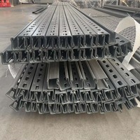 Aksesori braket sistem pemasangan Pv kustom rel panel surya 6 meter galvanis