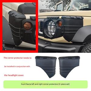 JB64 et JB74 <span class=keywords><strong>Suzuki</strong></span> <span class=keywords><strong>Jimny</strong></span> 3 portes et 5 portes Modifications extérieures, garniture Black Knight, protecteurs d'angle d'aile. - Product Image 3
