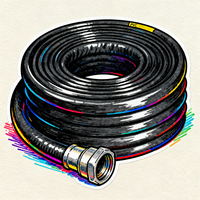 Tuyau d'incendie haute pression de 2 à 4 pouces Tuyau de décharge en PVC flexible et durable pour l'irrigation par pompe à eau en fibres de nylon tissées