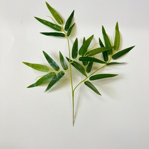 Feuilles et Branches <span class=keywords><strong>de</strong></span> <span class=keywords><strong>Bambou</strong></span> Artificiel en Plastique, Résistantes à l'Eau, Durables, Décoration Intérieure et <span class=keywords><strong>Extérieure</strong></span> pour la Maison et l'Hôtel, Directement <span class=keywords><strong>de</strong></span> l'Usine - Product Image 2
