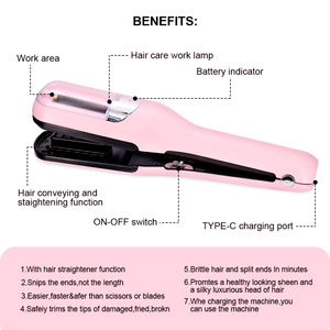 Máquina Cortadora de Pelo Eléctrica Recargable, Cortadora de Pelo Inalámbrica Portátil para Mujeres - Product Image 2