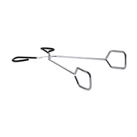 Pinces à barbecue en acier inoxydable et ciseaux à charbon de bois, pinces de service multifonctionnelles pour grillades en extérieur
