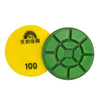 Discos de Pulido de Diamante de 4 Pulgadas (100 mm) para Concreto, Tabletas de Renovación Cruzada