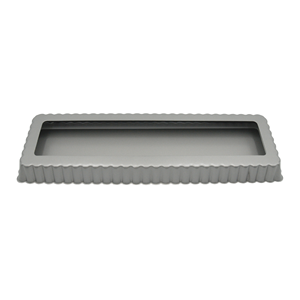 Plaque rectangulaire 36 x 12 cm avec fond amovible, revêtement antiadhésif pour la cuisson des pizzas, des tartes et des pâtisseries - Product Image 4