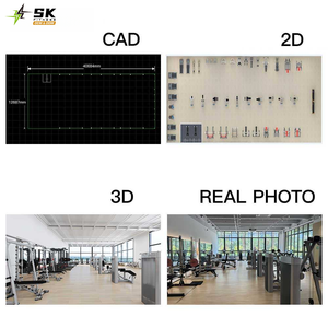 Attrezzatura da palestra commerciale SK 900sqm con gambe e macchina <span class=keywords><strong>per</strong></span> l'allenamento del torace-costruzione in acciaio resistente <span class=keywords><strong>per</strong></span> Hotel/casa centro Fitness - Product Image 4