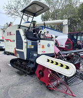 Moissonneuse-batteuse WORLD d'occasion en bon état avec moteur de 102 CV, machine professionnelle pour la récolte du riz et du blé