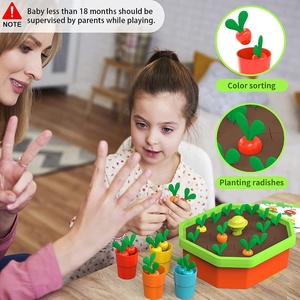 5 trong 1 trẻ mới biết đi Montessori Đồ chơi giáo dục hoạt động học tập cà rốt màu phân loại đồ chơi cảm giác động cơ tốt kéo củ cải trò chơi - Product Image 4