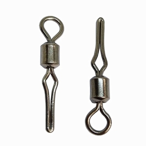 Émerillons roulants avec mousqueton et clip latéral, accessoires de pêche, équipement de pêche sur glace, outil terminal professionnel - Product Image 1