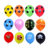 Pas Cher Gonflable Air Hélium Bleu Balon Impression Personnalisée Logo Personnalisé Globos Latex Ballon Ballon avec Logo Imprimé