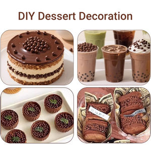 Boules de riz croustillantes au <span class=keywords><strong>chocolat</strong></span>, boules de riz croustillantes enrobées de <span class=keywords><strong>chocolat</strong></span> pour desserts et boissons - Product Image 6