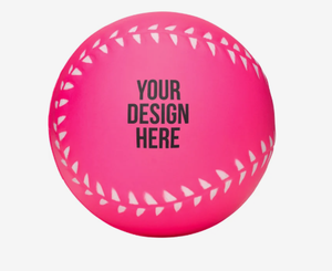 Balle anti-stress en PU de baseball avec logo personnalisé - Product Image 1