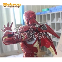 Statue grandeur nature Iron Man Mk7 Mk50 Mk85, accessoires de film, figurine d'action Iron Man, sculpture de super-héros, vente chaude
