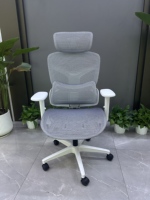 Chaise de bureau exécutive ergonomique à dossier haut, très vendue, avec protection lombaire, repose-pieds et appuie-tête, idéale pour les bureaux.