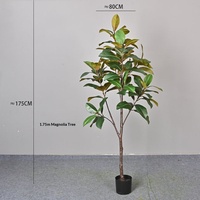 Plante artificielle en pot Ficus Elastica à tronc unique, formes variées, très réaliste, pour la décoration d'hôtels